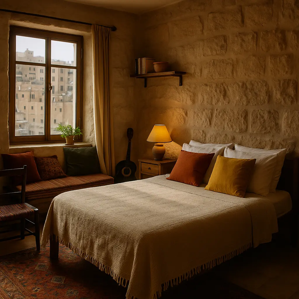 Cozy bed in a hostel in Amman Rainbow street, The Cozy paw